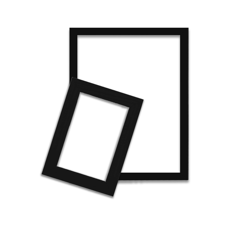 Picture Frame 20 x 25 cm Black Wood with Stand