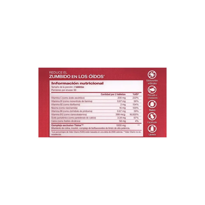 100 Capsulas Lipo-flavonoid Plus Suplemento Salud Auditiva