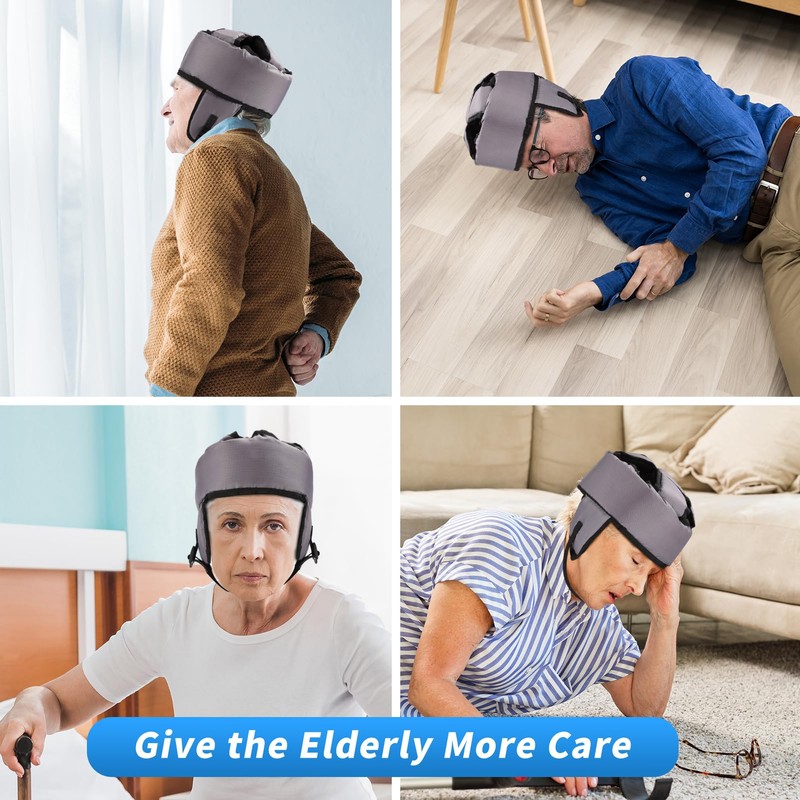 Natudeco Safety Cap, Anti-Fall Protective Helmet for Elderly, Head Protection,