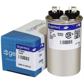 Lennox PartsPlus - 7.5 uF MFD x 370 VAC Genteq Replacement Capacitor Round # C307R / 97F9204