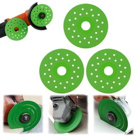 Rock Slab Cutting Disc, Glass Cutting Disc, 4 Inch Rock Slab Flat Grinding Cutting Piece, Diamond Chamfered Saw Blades for Cutting and Grinding Tile and Marble (3)
