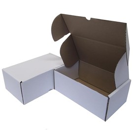 W.E. Roberts Postal Boxes White Cardboard boxes for posting 30x25x10cm (12"x10"x4") parcel box, shipping boxes, cardboard box, packaging boxes, postage boxes (Pack of 10)