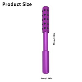 Elarique Face Roller, Germanium Stone Uplifting, Portable Beauty Roller Tool for up Lifting, De-Puffing, Anti-Aging and Skin Care with Cooling & Sculpting for Women Men (purple)