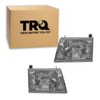 TRQ TRQ 2 Piece Headlight Assembly Set Chrome Bezel Driver
