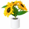 Sunflower LED Night Light with Rechargeable Design – Decorative Flower