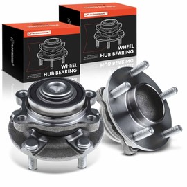 A-Premium 2 x Front Wheel Bearing and Hub Assembly Compatible with Infiniti G35 2003-2007, Nissan 350Z 2003-2009, RWD Only