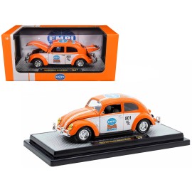DCD 1952 for Volkswagen Beetle Deluxe Model 'EMPI Power Rules' Limited Edition in Orange White with Graphics 6650 Pieces