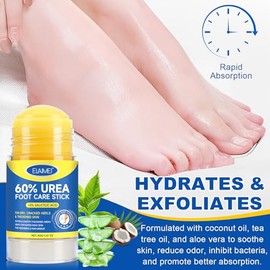 FANSHI Crema De Urea Al 60%. Barra Para El Cuidado De Los Pies. Hidratación Profunda Y Rápida Absorción. Exfoliación Suave Para Talones Secos Y Agriet
