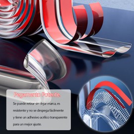 QIJRATEK Esquineros Protectores para Bebe - Tira Protector Borde 6m + 8 Protectores Esquinas para Muebles, Protectora de Mesa Transparente para Seguridad Niños, Anticolisión Proteccion Silicona