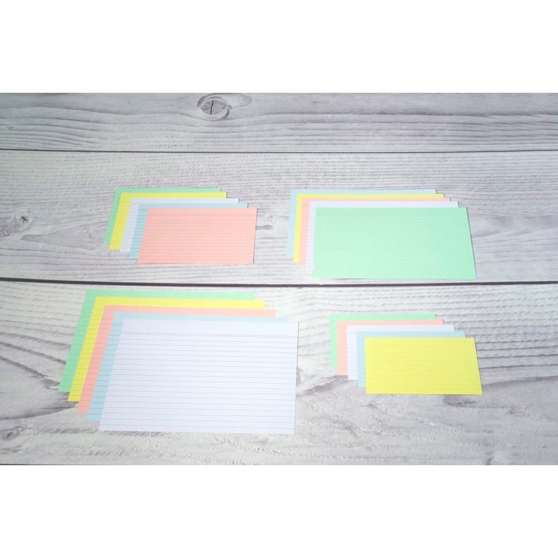 Exacompta 13812X Index Cards (205 q/m² Cardboard, Wood-Free, DIN A6,