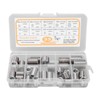 33PCS M8x1.25 Threaded Insert Assortment Kit Stainless Steel Thread Reducer