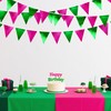 Pink and Green Party Decorations Metallic Hot Pink Light Green