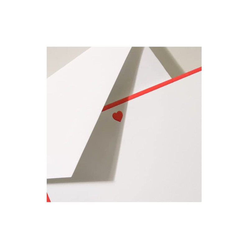 Crane & Co. Bordered Heart Card