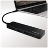 Logilink USB Hub for PC/Laptop Aluminium Housing black Black 3+1