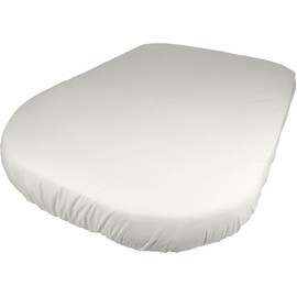 100% Cotton Cream Jonic Essentials Motorhome Caravan Bedding Fitted Sheets for Island Shaped Motorhome Caravan Mattress Beds, Luxury 200 Thread Count, Elasticated All Around, Made in UK (137/190/30cm)