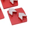 3Pcs Diamond Grinding Shoes Dovetail Concrete Aggreesive Cutting 2 Arrow