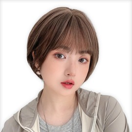 Bright Lara hf1920-DPA-S Women's Short Bob Medical Wig, Human Hair MIX, Full Wig, Bare Skin Wig,