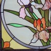 Original iris Suncatcher for Window Flower Stained Glass Sheets Window