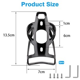 Bike Cup Holder, 2 Pcs Bicycle Drink Cup Holders, Lightweight Drinking Bottle Cage Durable PC Bicycle Bottle Holde fit Bicycles Mountain Bikes and Wheelchair (Multi-Color)