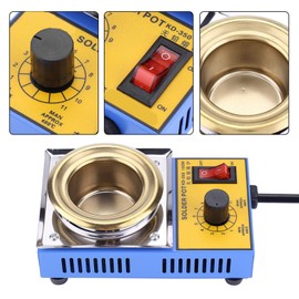 110V 150W 200-450℃ Solder Pot Welding Pot Soldering Pot Solder Thinning Pot LeadFree Solder Pot Soldering Desoldering Bath Plate 50mm, for, Coil Pin Tin Plating