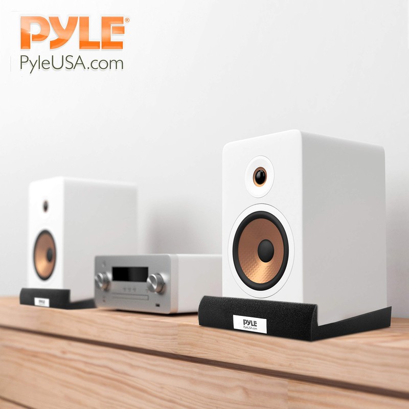 Pyle Sound Dampening Speaker Riser Foam - Audio Acoustic Noise