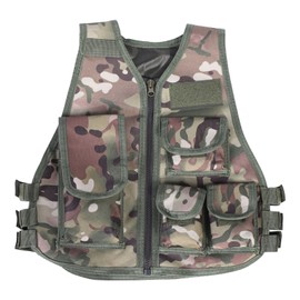 Children Waistcoat Military Camouflage Vest for Outdoors Games(Camouflage Color S)