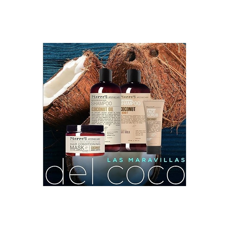 Pierres Apothecary PA Coconut and Honey Polishing Shampoo 16 oz