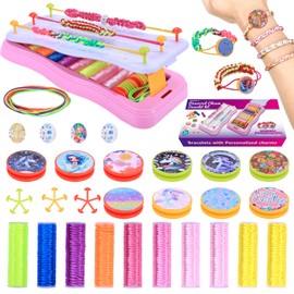 Friendship bracelets make kit toys, arts and crafts for kids age, birthday gifts for teen girls, crafts from string bracelet makers, jewelry making kits for girls 7 8 9 10 11 12