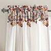 Lush Decor Clara Curtains Paisley Damask Print Bohemian Style Light