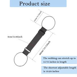 2-Piece Elastic Luggage Straps, Adjustable Travel Packing Ties Durable Nylon Straps for Suitcases rucksacks, Portable Travel Accessories