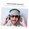 OSALADI Woolen Headphone Cover Pad Protector for Comfortable and Knitted