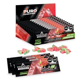 TITANIUM Gomitas Energéticas Masticables - Alternativa Geles Energeticos Para Corredores o Ciclistas - Pre Entreno sin Cafeína, Vegano - Con Glucosa y