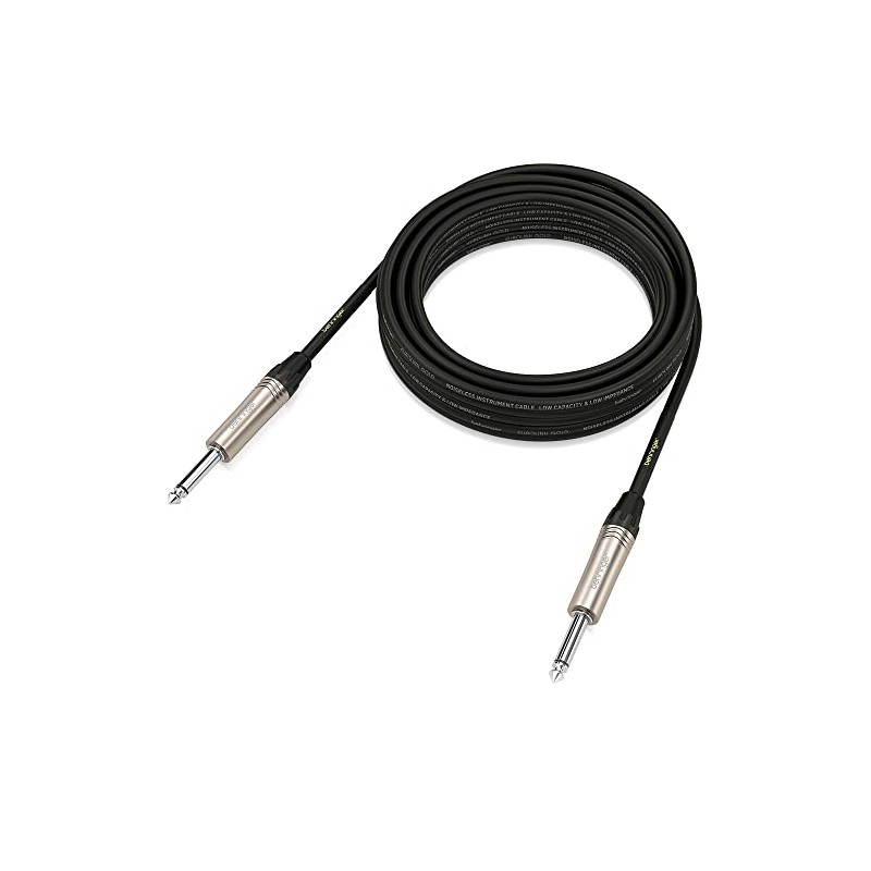 Behringer GIC-600 Cable para instrumento, Negro/Plateado