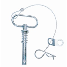 1/2 x 5 1/2 Inch Heavy Duty Steel Hitch Pin Set ,Cotter Pin with Drop Cam &Spring Grip Lanyard Included,Accessories for Tractors (1Pack)