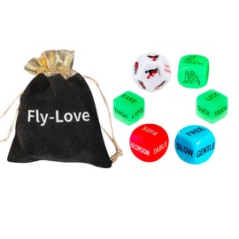 Fly-Love - Dados de fiesta de dados románticos y divertidos, regalo para despedida de soltera, luna de miel, despedida de soltera, despedida de soltera, novia asada, boda, aniversario, matrimonio