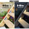 Uni PNR Solar Stair Lights Outdoor, 12 Pack Outdoor Solar