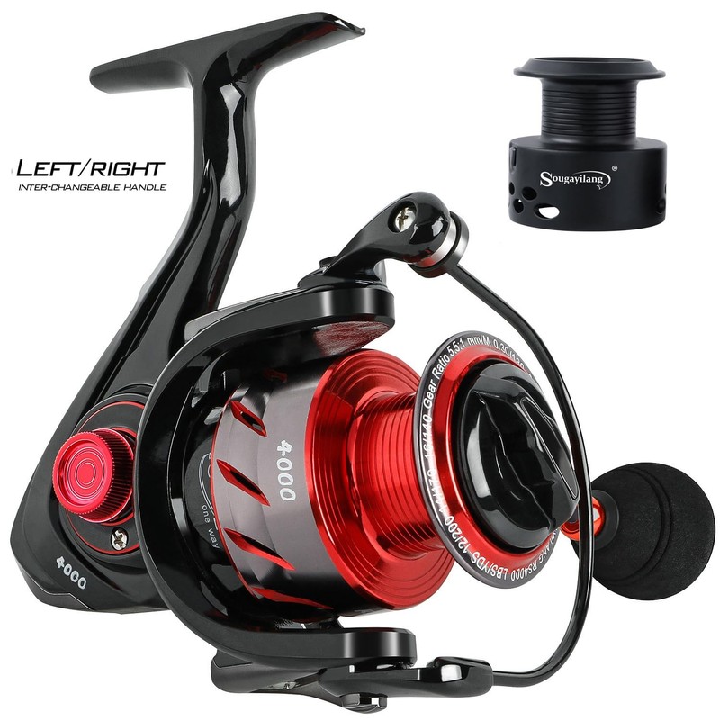 Sougayilang Spinning Reels Light Weight Ultra Smooth Powerful Fishing Reel