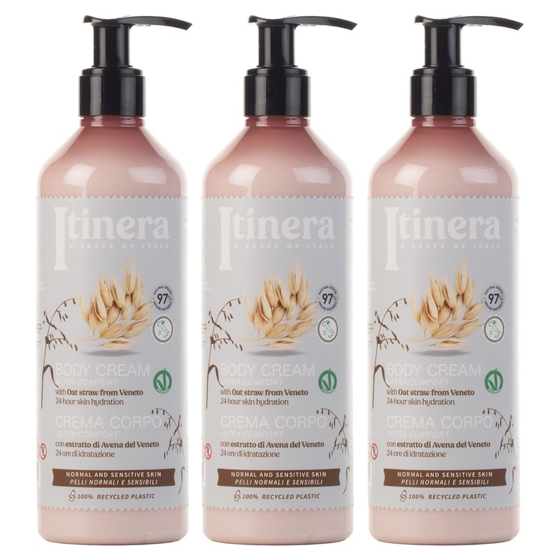 Itinera Cream, Body Lotion for Normal and Sensitive Skin, with