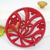 MINLUFUL Vintage Cast Iron Trivet, Heat-Resistant Metal Trivet for Hot