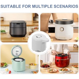 4 Piezas Válvula de Liberación de Vapor para Olla de Presión Eléctrica, Accesorio de Plástico y Metal, Mantenimiento Sencillo y Seguridad Mejorada para Cocina