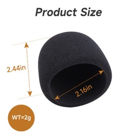 WIBOND Razer Seiren Mini Pop Filter - Foam Windscreen Wind Cover Made from Quality Sponge Material, Razer Seiren Mini Foam Cover for Recording and Streaming