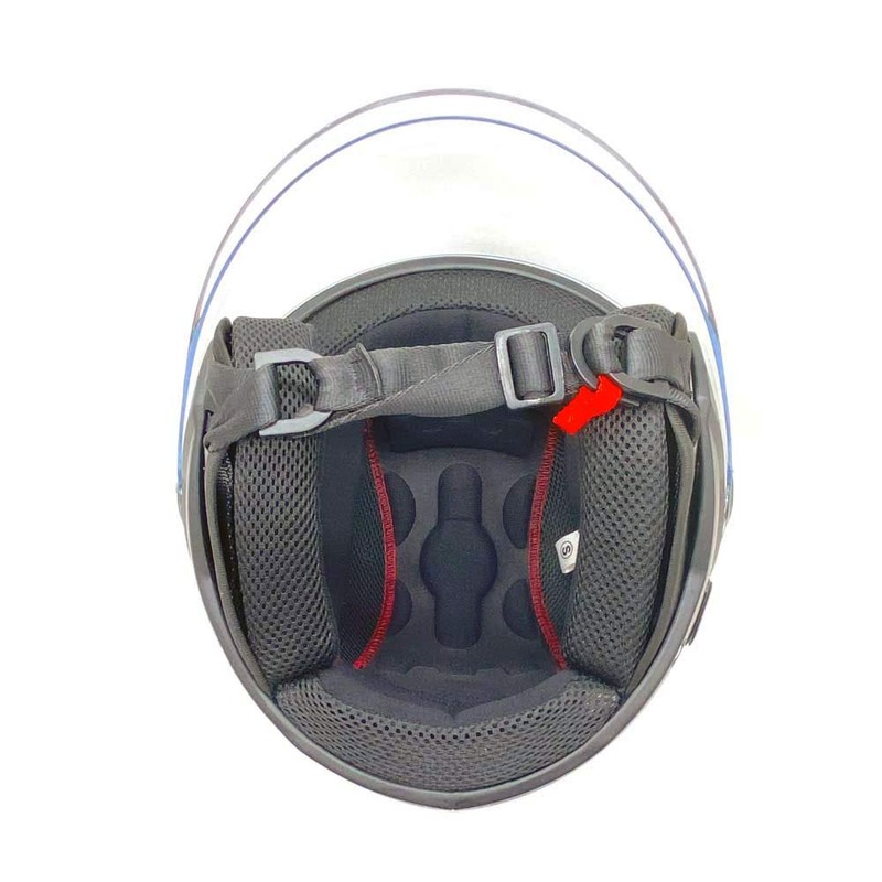 MMG Helmets Open Face Pilot Style Integrated Flip Up Visor