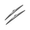 12in/30.48cm Front Windshield Wiper Blades Stainless Steel Polished Silver Universal