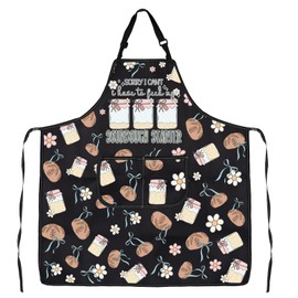 JXGZSO Sourdough Baker Apron Sourdough Bread Lover Gift Sourdough is My Love Language Apron with Pocket Baking Master Apron (CA Sourdough apron)