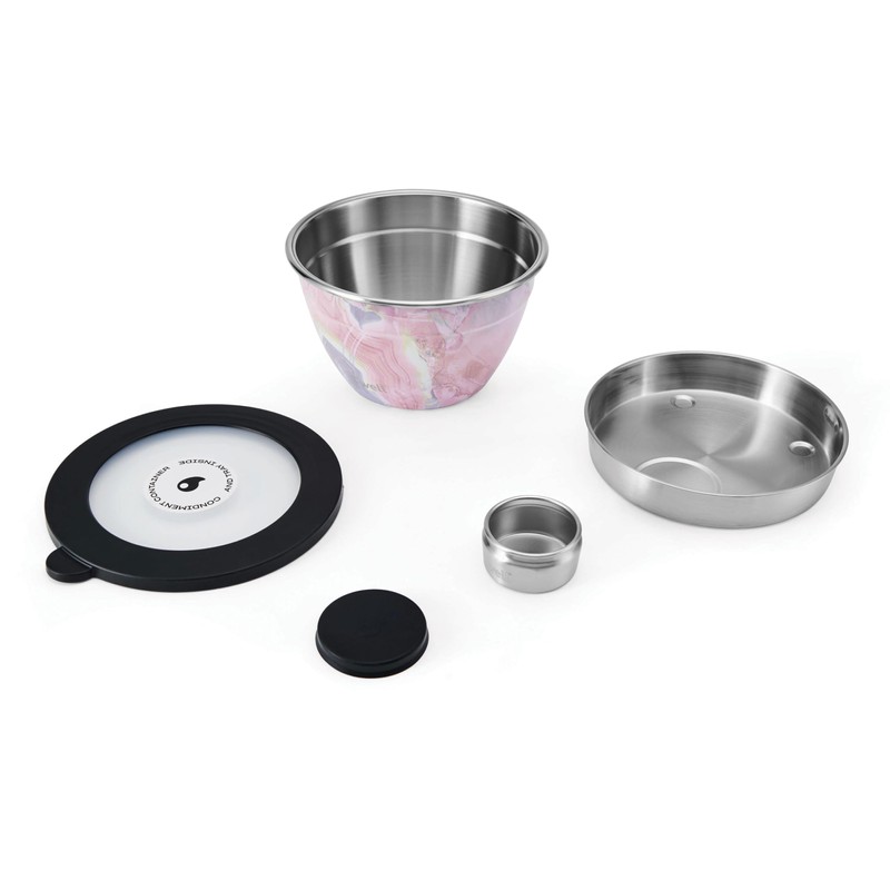S'well Salad Bowl Kit, Geode Rose 1.9L - Salad Lunch