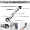 CLKE 2Pcs Ratchet Spanner, HVAC Tools, 4-in-1 Ratchet Wrench with