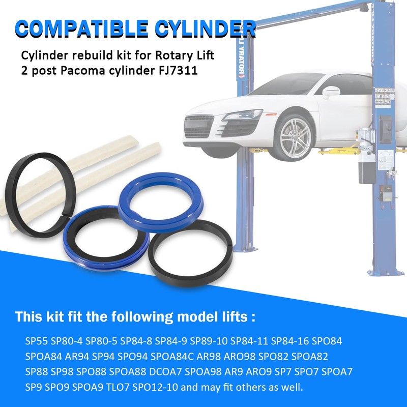 Cylinder Seal Kit/rebuild kit For Rotary Lift 2 post Pacoma