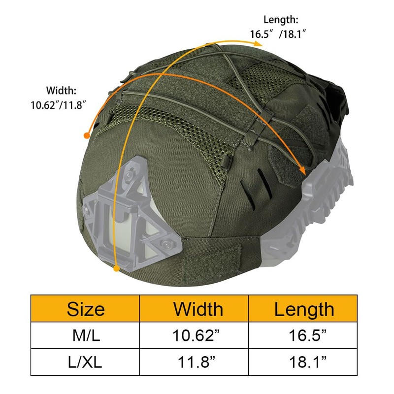 IDOGEAR Tactical Helmet Cover for Team Wendy Helmet Counterweight Battery