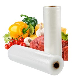 KEYOPO Bolsas selladoras al vacío, 7 tamaños, paquete de 2 unidades, más gruesas, resistentes, libres de BPA, ideal para almacenamiento de vacío y cocina Sous Vide (2 unidades de 6 pulgadas x 16.4 pies)