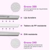 CHERIMOYA Limas de Bloque de Uñas Lavables,4 Piezas Doble Cara